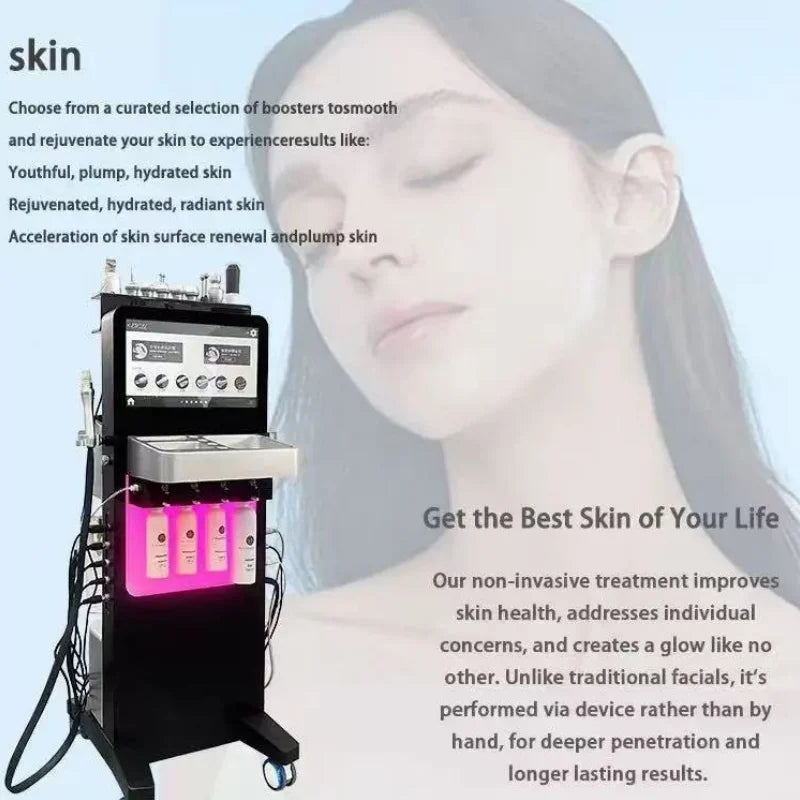 Professional Skin Management Face Care Machine dermabrasion Aqua Peel Deep Cleansing Device for Spa and Salon