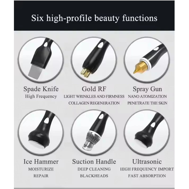 Intelligent Ice Blue Hydra-Oxygen Dermabrasion Device for Skin Cleansing, Analysis & Hydrodermabrasion Therapy.