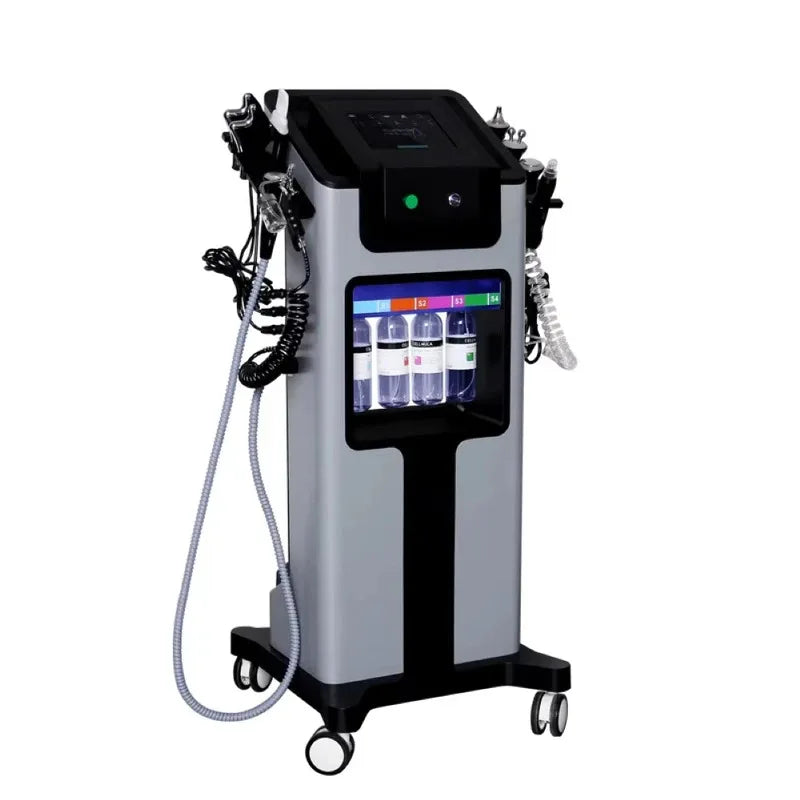 10 in 1 Hydrodermabrasion Device - Deep Facial Cleansing, Aqua Peeling, Hydrogen Oxygen Spray, Eye Lifting and Skin Rejuvenation
