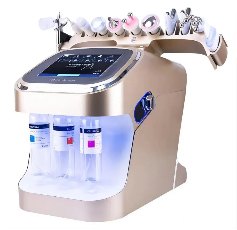 New Design 10 in 1 Hydro Face Skin Solution Diamond Dermabrasion Bubble Facial Beauty Hydro Machine