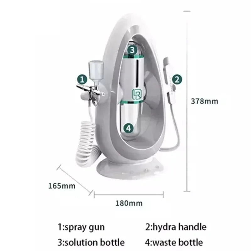 Newest Peeling Beauty Device Hydra Dermabrasion Aqua Facial Cleaning Small Bubble Oxygen Injection Instrument Suction Blackhead