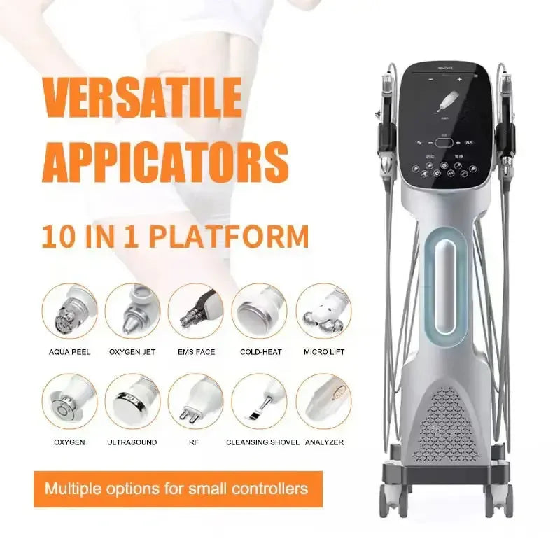 Aqua Star 9 in 1 Hydro Facial Machine Water Peeling Deep Cleansing Face Lifting Anti-Aging Professional Beauty Spa Equipment