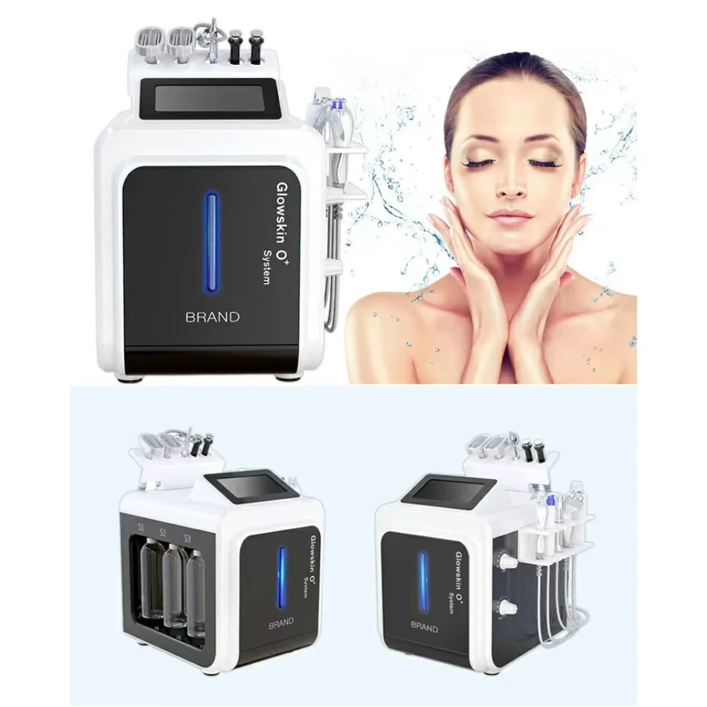 Glowskin O+ System Hydra Beauty Facial Machine 10 in 1 Hydro Dermabrasion Hydra Aqua Peel Machine