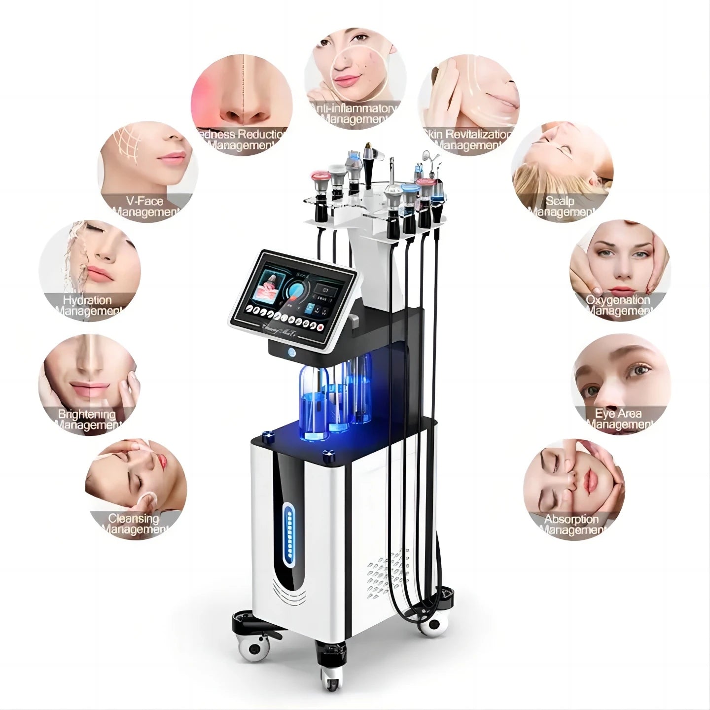 Upgrade 11 In 1 Oxygen Hydra Water Peeling Diamond Dermabrasion Facial Lifting Pore Cleaning Hydrodermabrasion Beauty Machine