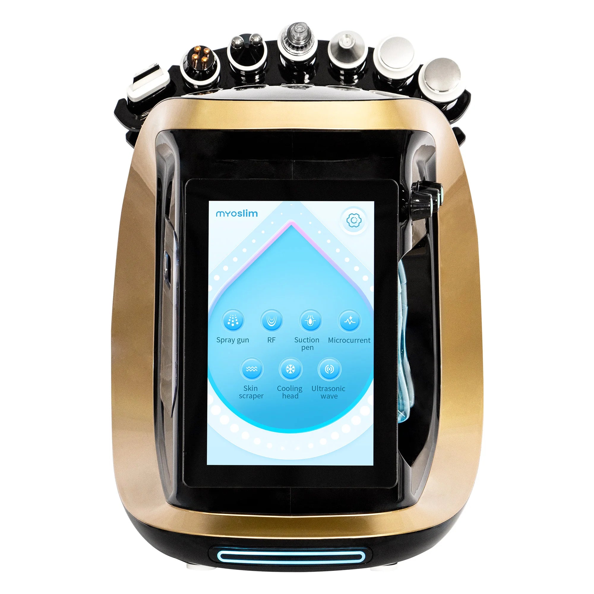 NEW 7 In 1 Hydra Dermabrasion Machine Oxygen Ice Blue Smart Jet Aqua Peeling Small Bubble Microdermabrasion Skin Care New Beauty
