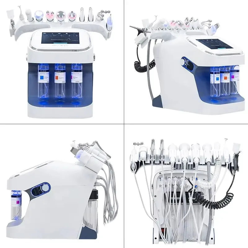 New Design 10 in 1 Hydro Face Skin Solution Diamond Dermabrasion Bubble Facial Beauty Hydro Machine