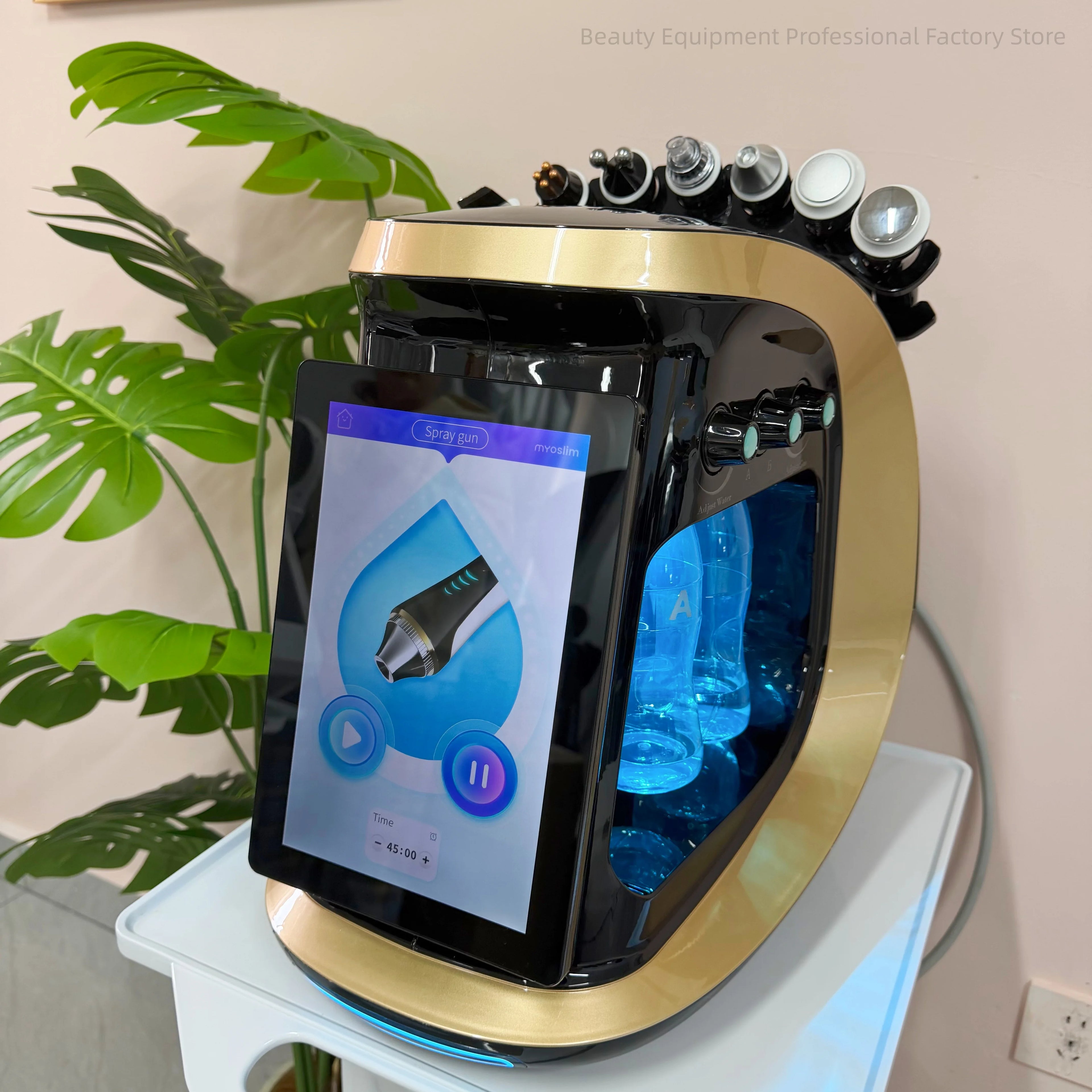NEW 7 In 1 Hydra Dermabrasion Machine Oxygen Ice Blue Smart Jet Aqua Peeling Small Bubble Microdermabrasion Skin Care New Beauty