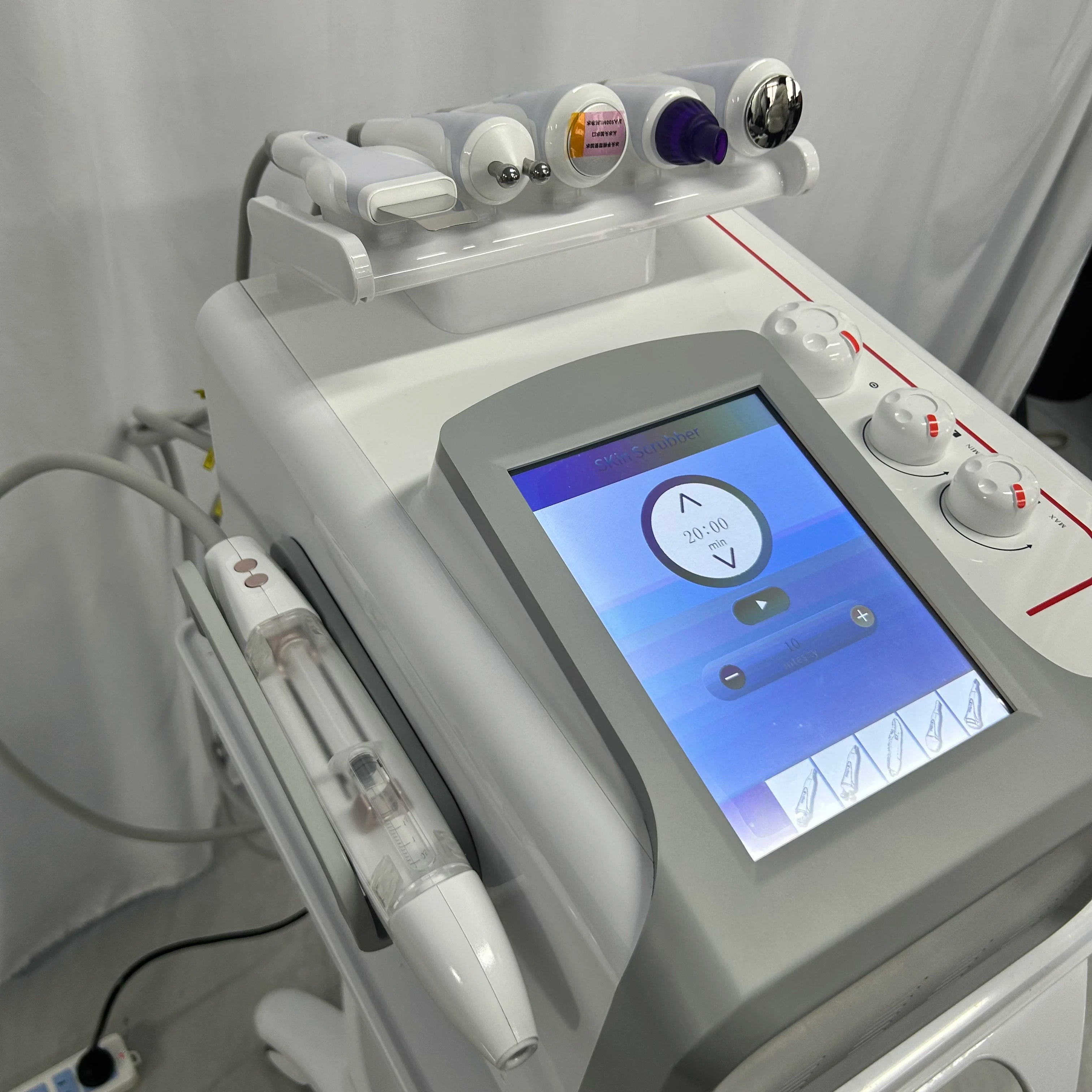 MYOSLIM 6-in-1 Hydra Dermabrasion Machine | Professional Facial Skin Rejuvenation & Deep Cleansing Beauty Device for Salon