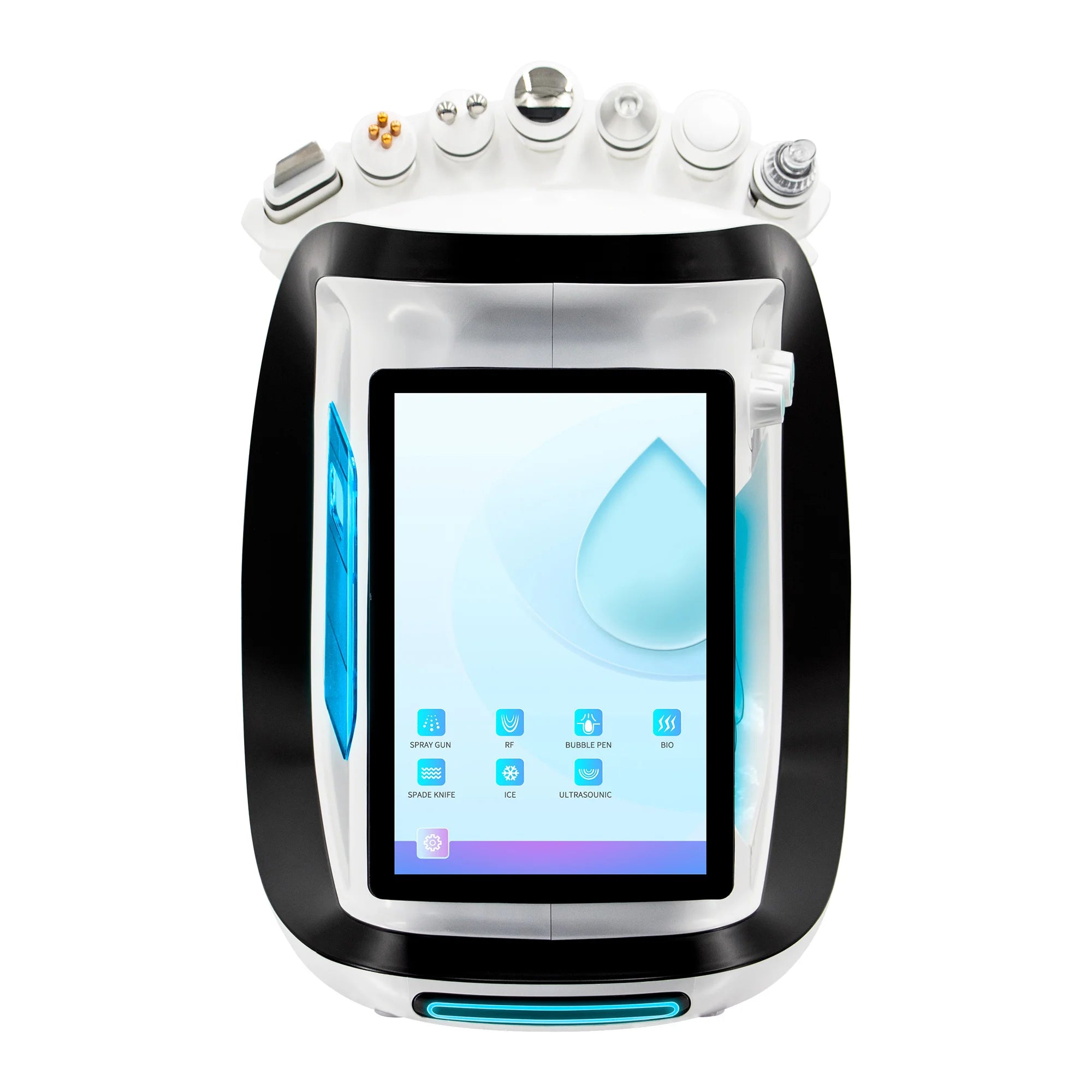NEW 7 In 1 Hydra Dermabrasion Machine Oxygen Ice Blue Smart Jet Aqua Peeling Small Bubble Microdermabrasion Skin Care New Beauty