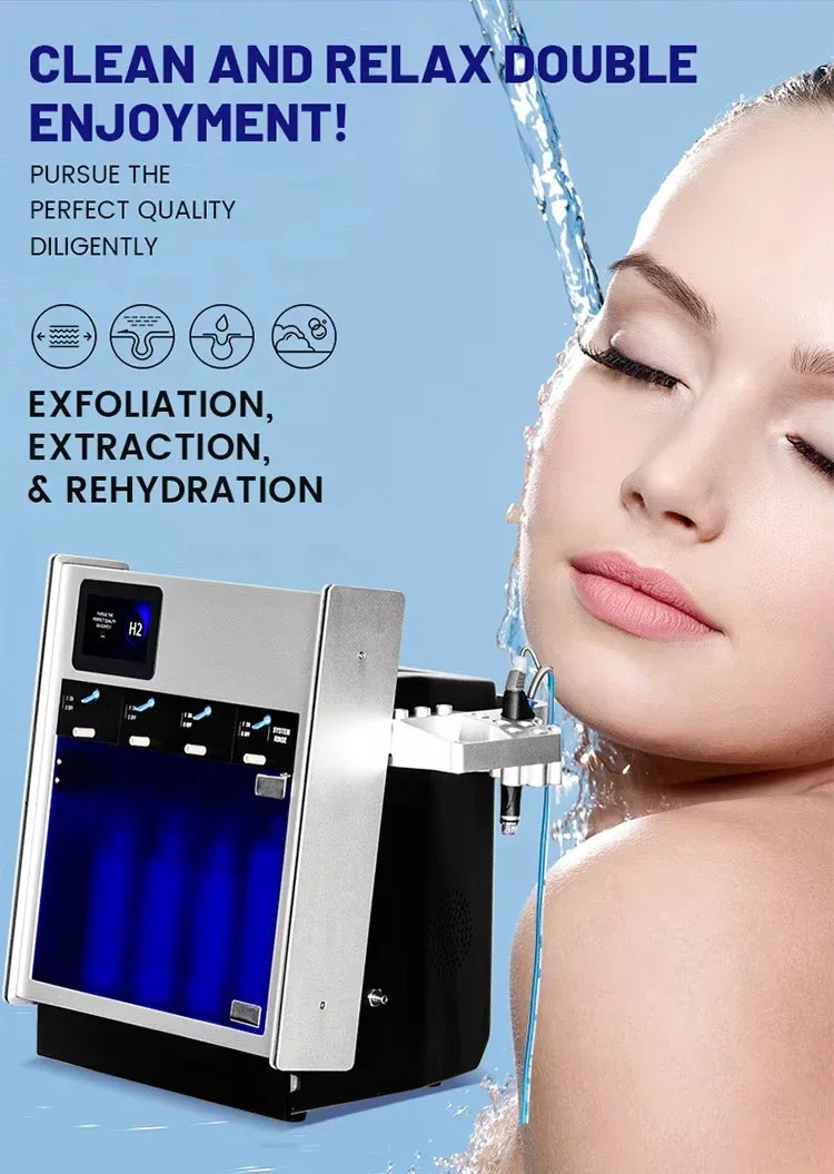 Hydrodermabrasion Water Peeling Deep Cleansing Exfoliation Beauty Facial Device Hydra Oxygen Skin Moisturizing Beauty Machine