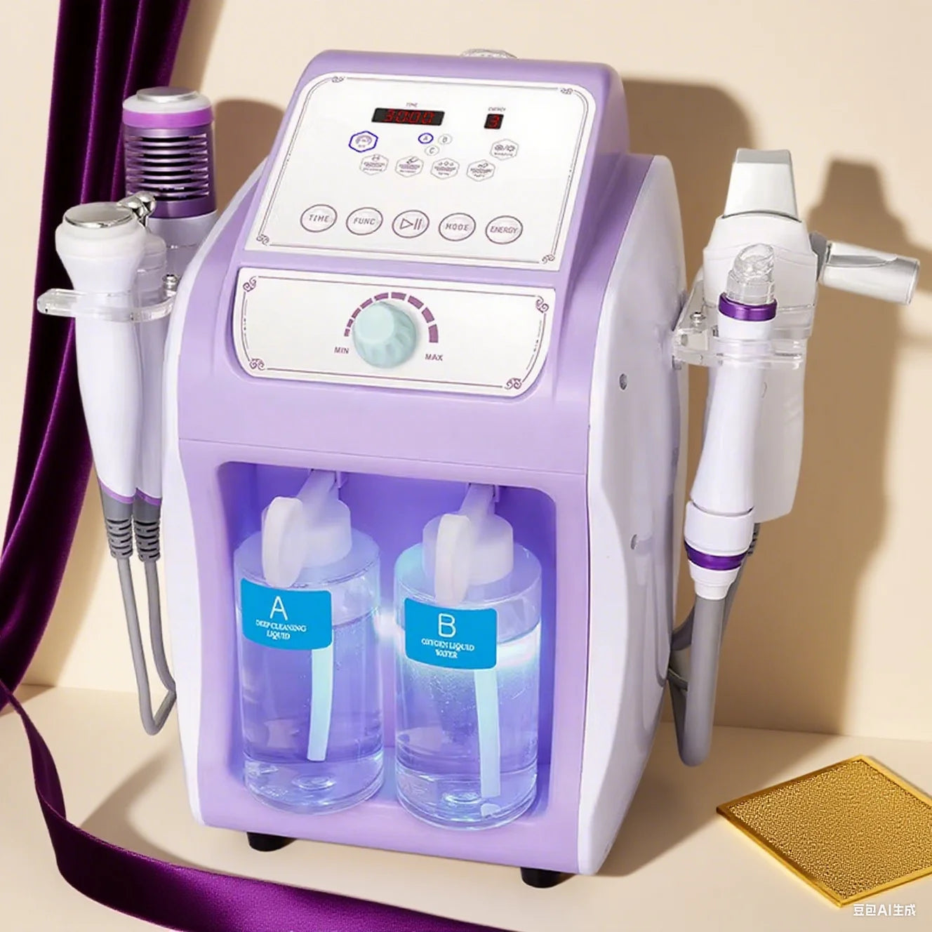 6-in-1 Hydrogen & Oxygen Facial Machine - Bio-Lifting Aquapeel Microdermabrasion for Salon & Home Use - EU Certified Skin Care