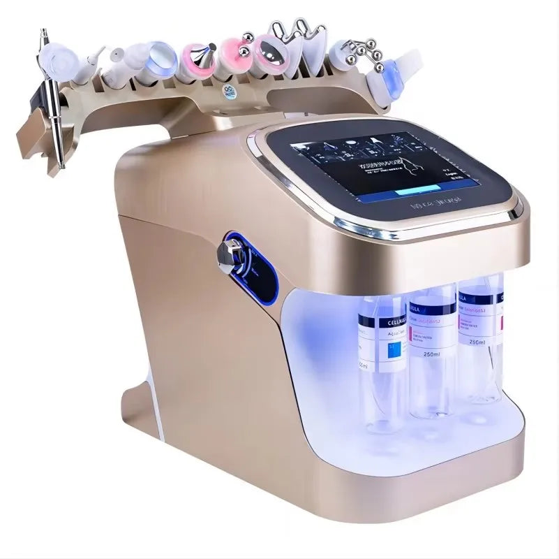 New Design 10 in 1 Hydro Face Skin Solution Diamond Dermabrasion Bubble Facial Beauty Hydro Machine