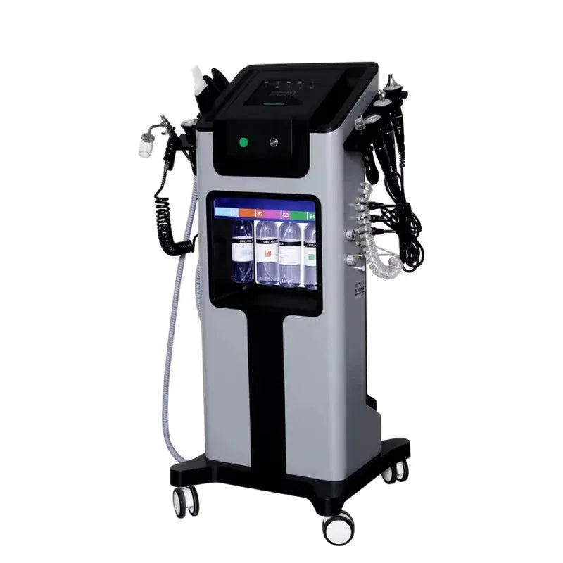 10 in 1 Hydrodermabrasion Device - Deep Facial Cleansing, Aqua Peeling, Hydrogen Oxygen Spray, Eye Lifting and Skin Rejuvenation